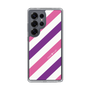 スリムプロテクションケース［ Big Stripe - Purple × Pink ］