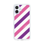 スリムプロテクションケース［ Big Stripe - Purple × Pink ］