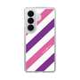 スリムプロテクションケース［ Big Stripe - Purple × Pink ］
