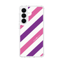 スリムプロテクションケース［ Big Stripe - Purple × Pink ］