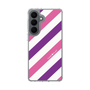 スリムプロテクションケース［ Big Stripe - Purple × Pink ］