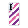 スリムプロテクションケース［ Big Stripe - Purple × Pink ］