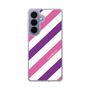 スリムプロテクションケース［ Big Stripe - Purple × Pink ］