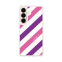 スリムプロテクションケース［ Big Stripe - Purple × Pink ］