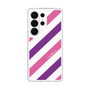スリムプロテクションケース［ Big Stripe - Purple × Pink ］