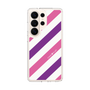 スリムプロテクションケース［ Big Stripe - Purple × Pink ］
