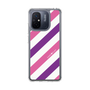 スリムプロテクションケース［ Big Stripe - Purple × Pink ］