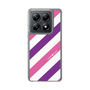 スリムプロテクションケース［ Big Stripe - Purple × Pink ］