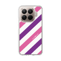 スリムプロテクションケース［ Big Stripe - Purple × Pink ］