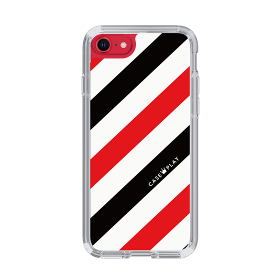 スリムプロテクションケース［ Big Stripe - Red × Black ］