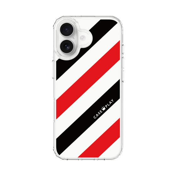 スリムプロテクションケース［ Big Stripe - Red × Black ］
