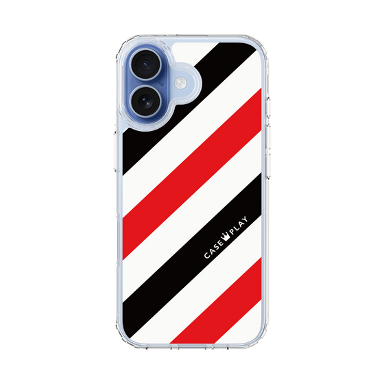 スリムプロテクションケース［ Big Stripe - Red × Black ］