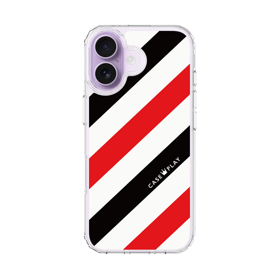 スリムプロテクションケース［ Big Stripe - Red × Black ］