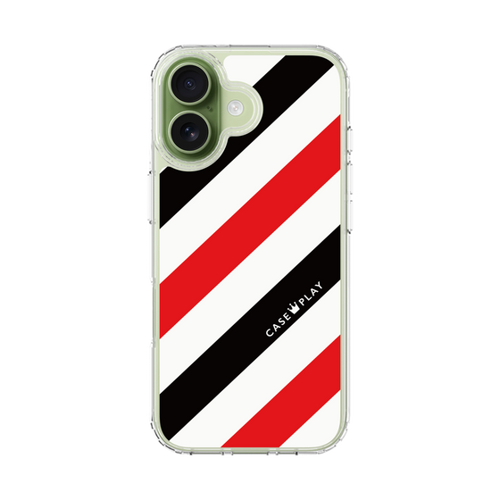 スリムプロテクションケース［ Big Stripe - Red × Black ］