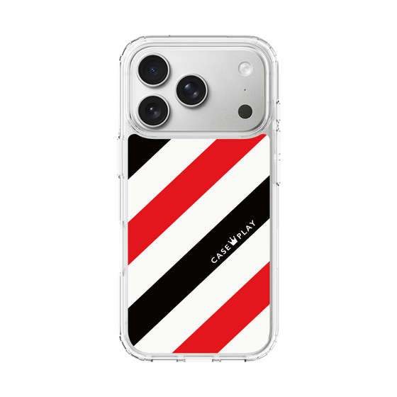 スリムプロテクションケース［ Big Stripe - Red × Black ］