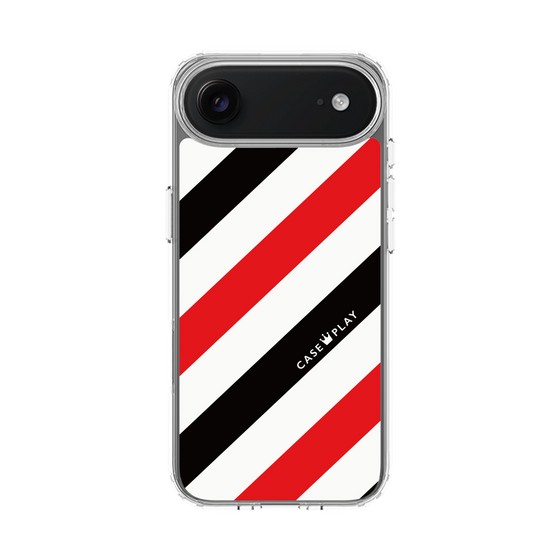 スリムプロテクションケース［ Big Stripe - Red × Black ］