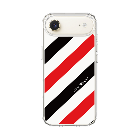 スリムプロテクションケース［ Big Stripe - Red × Black ］