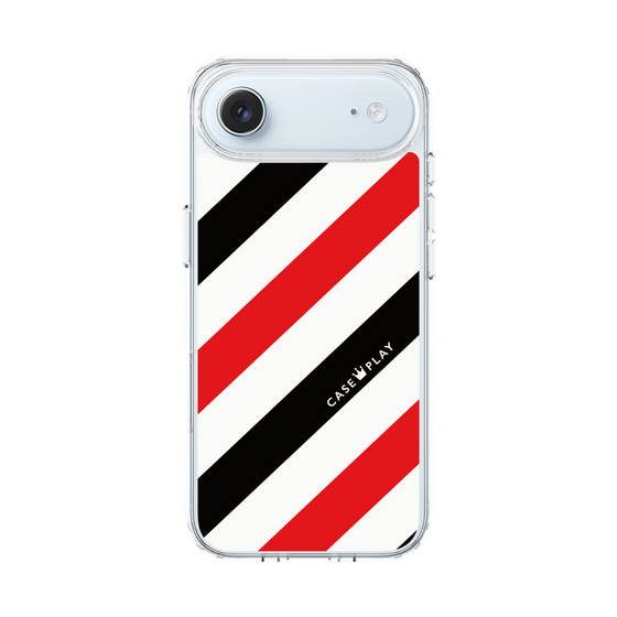 スリムプロテクションケース［ Big Stripe - Red × Black ］