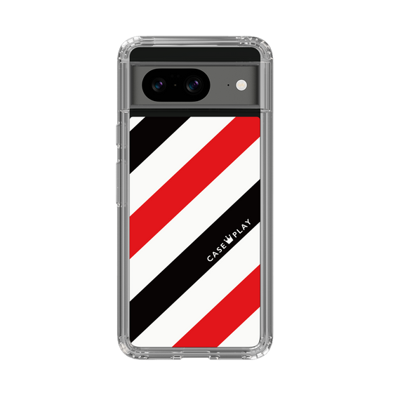 スリムプロテクションケース［ Big Stripe - Red × Black ］