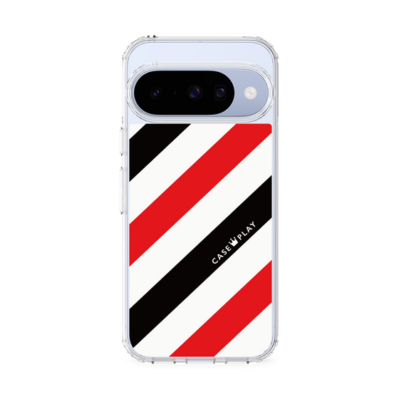 スリムプロテクションケース［ Big Stripe - Red × Black ］