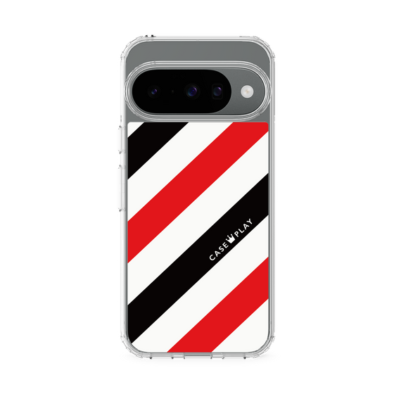 スリムプロテクションケース［ Big Stripe - Red × Black ］