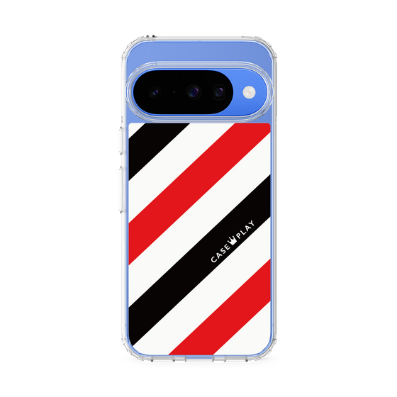 スリムプロテクションケース［ Big Stripe - Red × Black ］