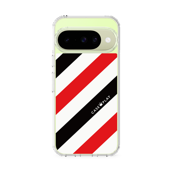 スリムプロテクションケース［ Big Stripe - Red × Black ］