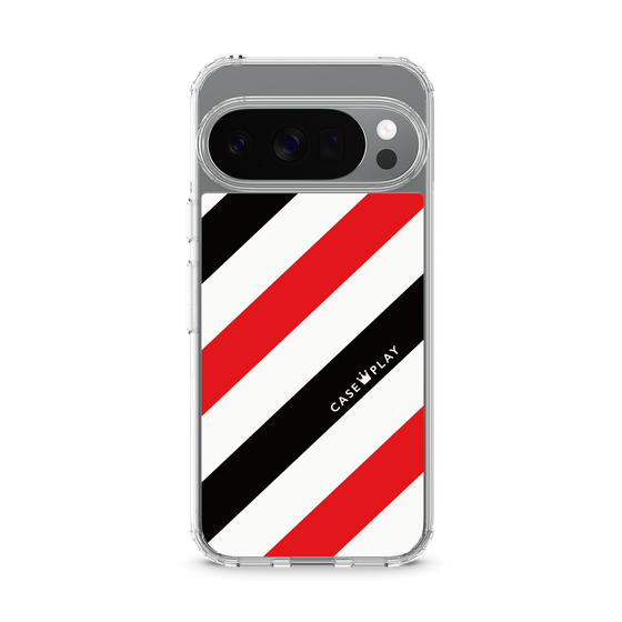 スリムプロテクションケース［ Big Stripe - Red × Black ］