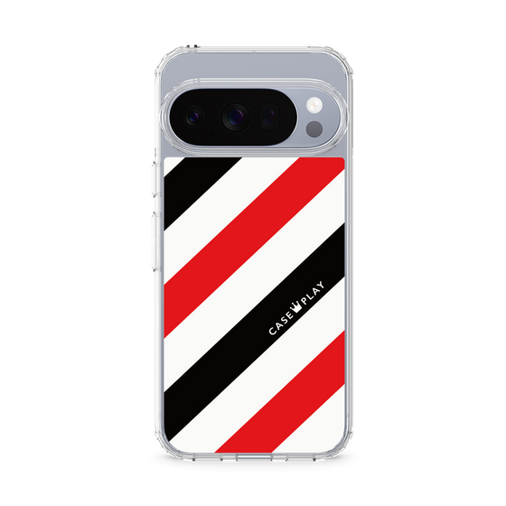 スリムプロテクションケース［ Big Stripe - Red × Black ］