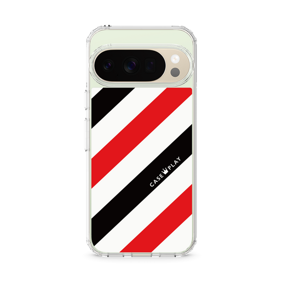 スリムプロテクションケース［ Big Stripe - Red × Black ］
