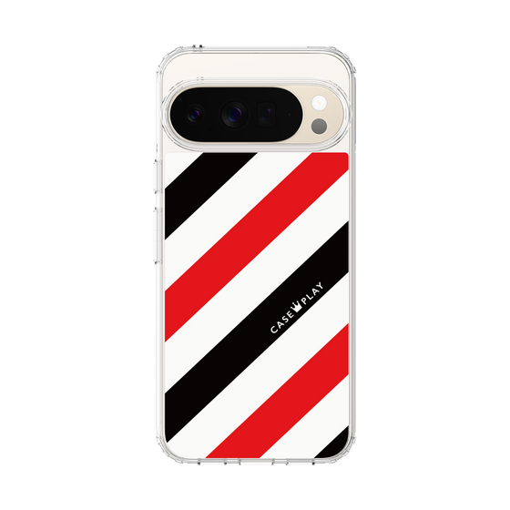 スリムプロテクションケース［ Big Stripe - Red × Black ］