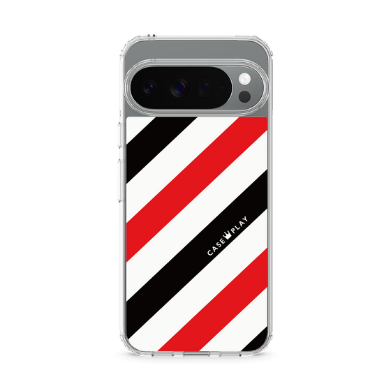 スリムプロテクションケース［ Big Stripe - Red × Black ］