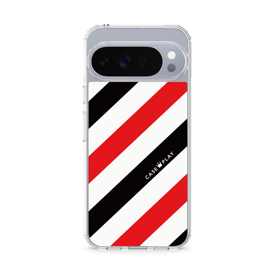 スリムプロテクションケース［ Big Stripe - Red × Black ］