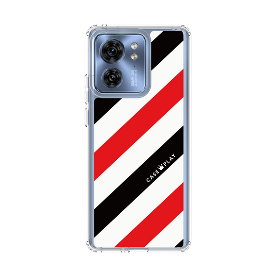 スリムプロテクションケース［ Big Stripe - Red × Black ］