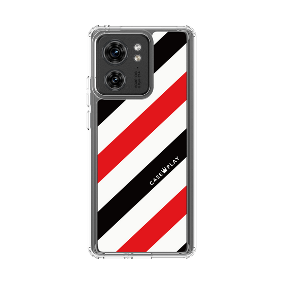 スリムプロテクションケース［ Big Stripe - Red × Black ］