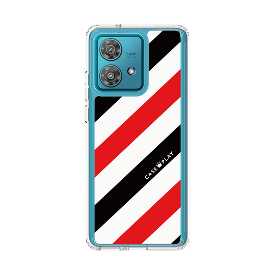 スリムプロテクションケース［ Big Stripe - Red × Black ］