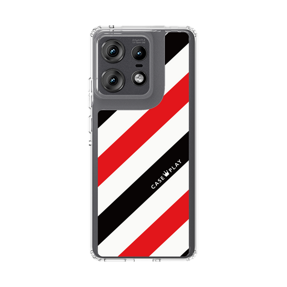 スリムプロテクションケース［ Big Stripe - Red × Black ］