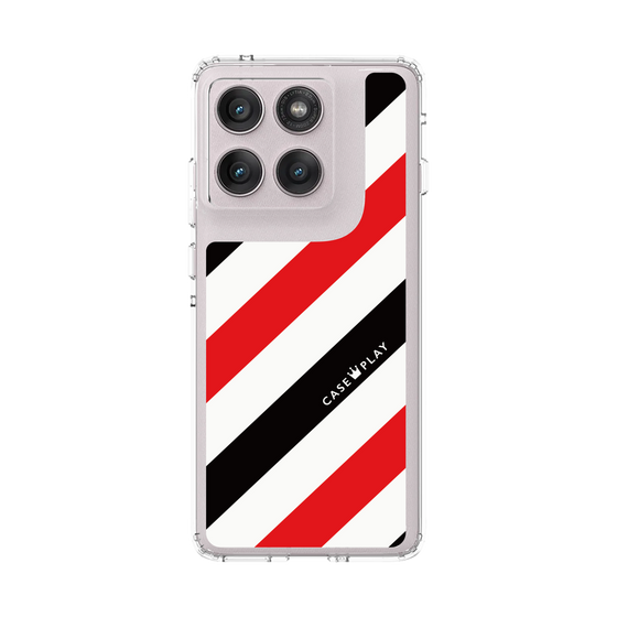 スリムプロテクションケース［ Big Stripe - Red × Black ］