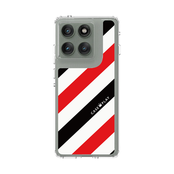 スリムプロテクションケース［ Big Stripe - Red × Black ］