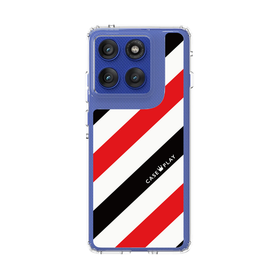 スリムプロテクションケース［ Big Stripe - Red × Black ］