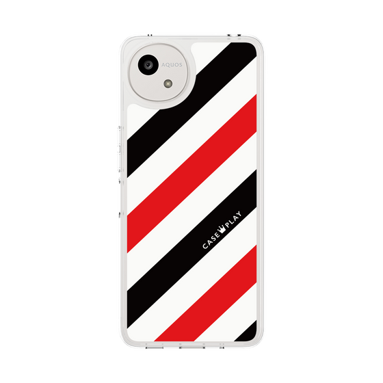 スリムプロテクションケース［ Big Stripe - Red × Black ］
