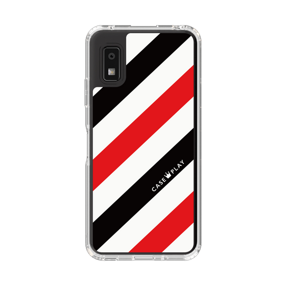 スリムプロテクションケース［ Big Stripe - Red × Black ］