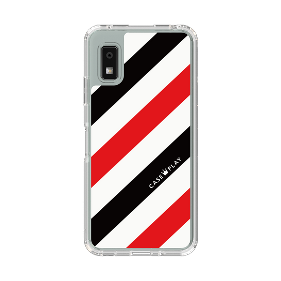 スリムプロテクションケース［ Big Stripe - Red × Black ］