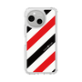 スリムプロテクションケース［ Big Stripe - Red × Black ］