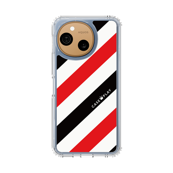 スリムプロテクションケース［ Big Stripe - Red × Black ］