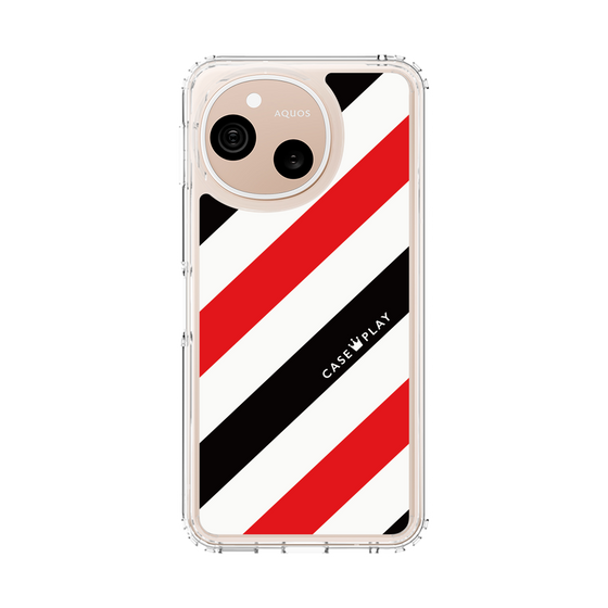 スリムプロテクションケース［ Big Stripe - Red × Black ］
