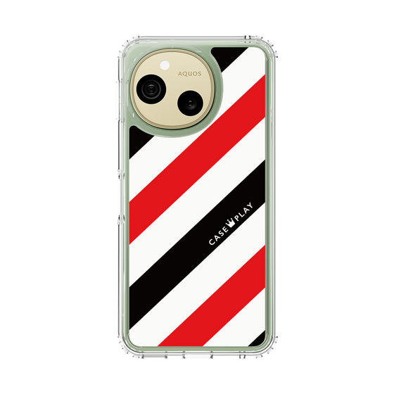スリムプロテクションケース［ Big Stripe - Red × Black ］