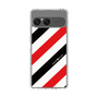 スリムプロテクションケース［ Big Stripe - Red × Black ］
