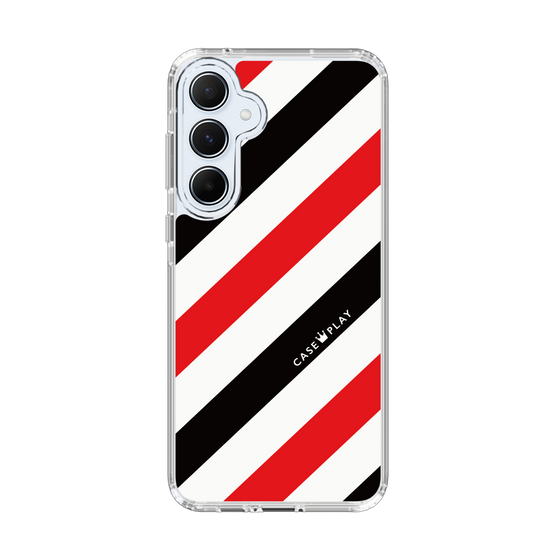 スリムプロテクションケース［ Big Stripe - Red × Black ］