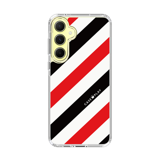 スリムプロテクションケース［ Big Stripe - Red × Black ］